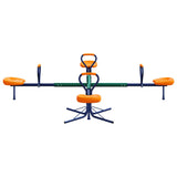 Vidaxl Wippe 4-Sitzer 360 Grad drehbar aus Stahl