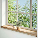 Vidaxx Fensterbänke 2 Stück unbehandelt 100x15x2 cm massive Eiche