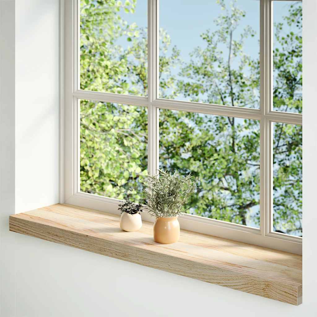 Vidaxl window sills 2 st untreated 80x20x2 cm solid oak