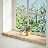 Vidaxx Fensterbänke 2 Stück unbehandelt 80x25x2 cm massive Eiche