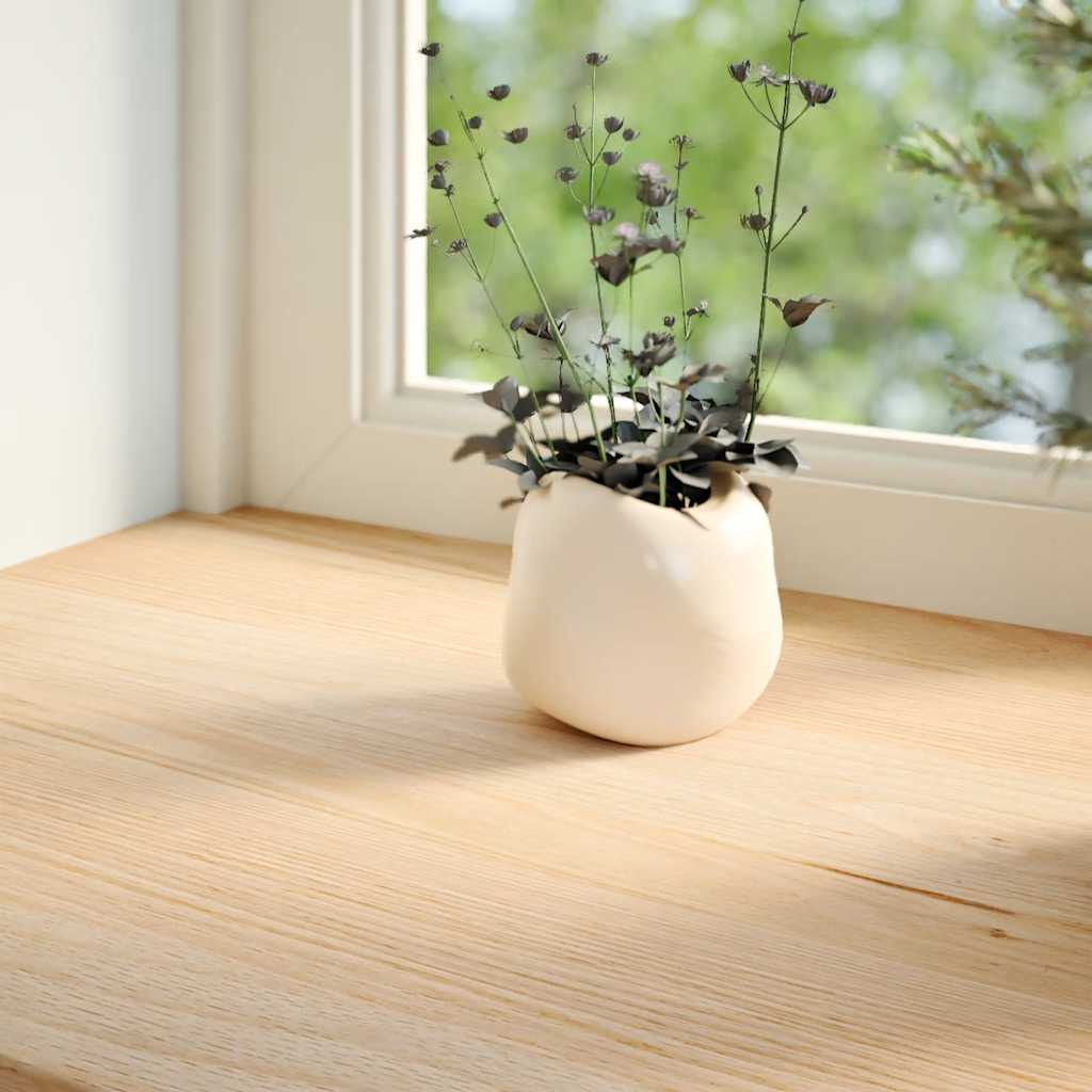 Vidaxx Fensterbänke 2 Stück unbehandelt 90x25x2 cm massive Eiche