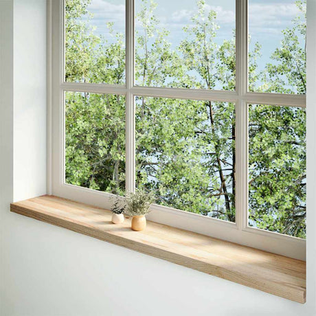 Vidaxx Fensterbänke 2 Stück unbehandelt 160x25x2 cm massive Eiche
