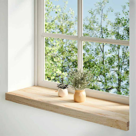 Vidaxx Fensterbänke 2 Stück unbehandelt 70x30x2 cm massive Eiche
