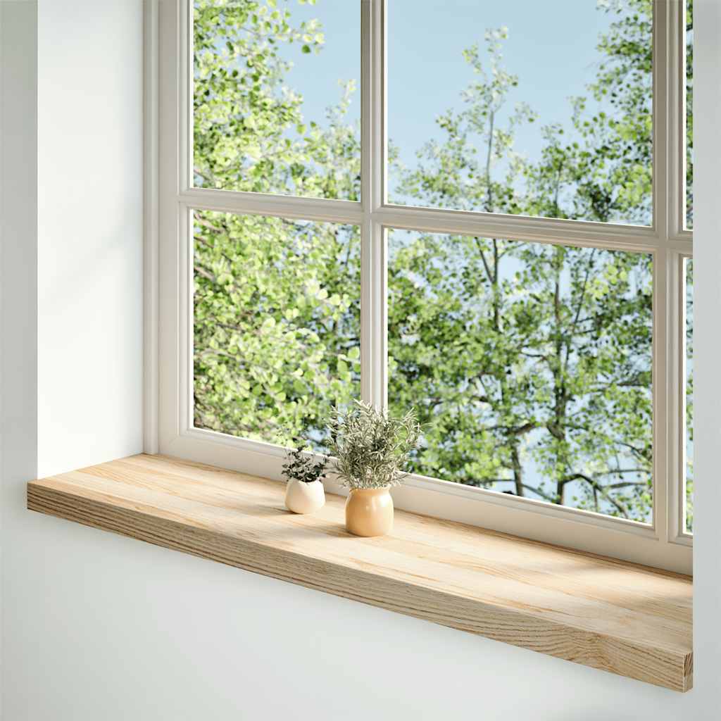 Vidaxl Window Sills 2 ST nietraktowany 100x30x2 cm stały dąb