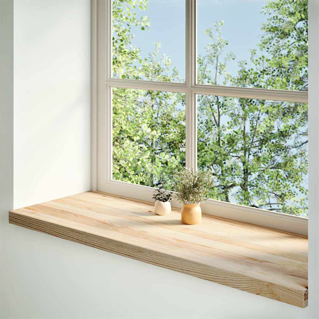 VidaXL Fensterbänke 2 Stk. unbehandelt 100x40x2 cm massive Eiche