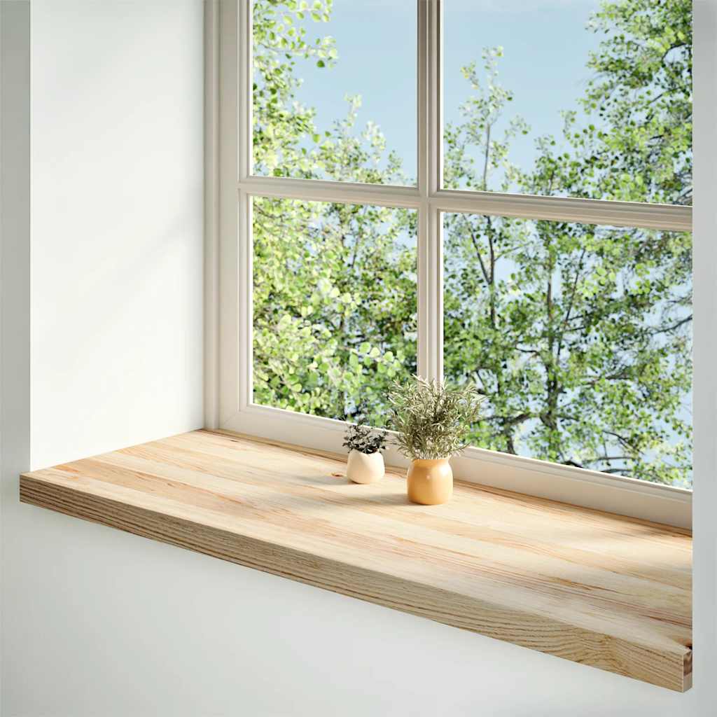 Vidaxx Fensterbänke 2 Stück unbehandelt 110x40x2 cm massive Eiche