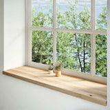 Vidaxx Fensterbänke 2 Stück unbehandelt 140x40x2 cm Eiche massiv
