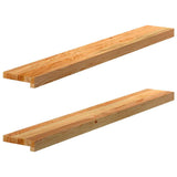 Vidaxx Fensterbänke 2 Stk. 110x15x2 cm Eiche massiv hellbraun