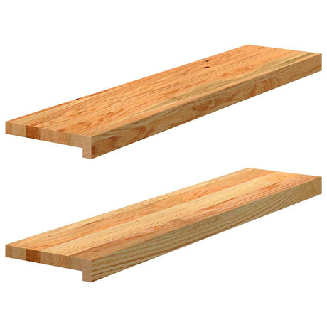 Vidaxx Fensterbänke 2 Stk. 90x20x2 cm Eiche massiv hellbraun