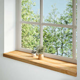 Vidaxx Fensterbänke 2 Stk. 100x25x2 cm Eiche massiv hellbraun