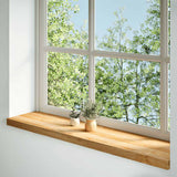 Vidaxx Fensterbänke 2 Stk. 110x25x2 cm Eiche massiv hellbraun