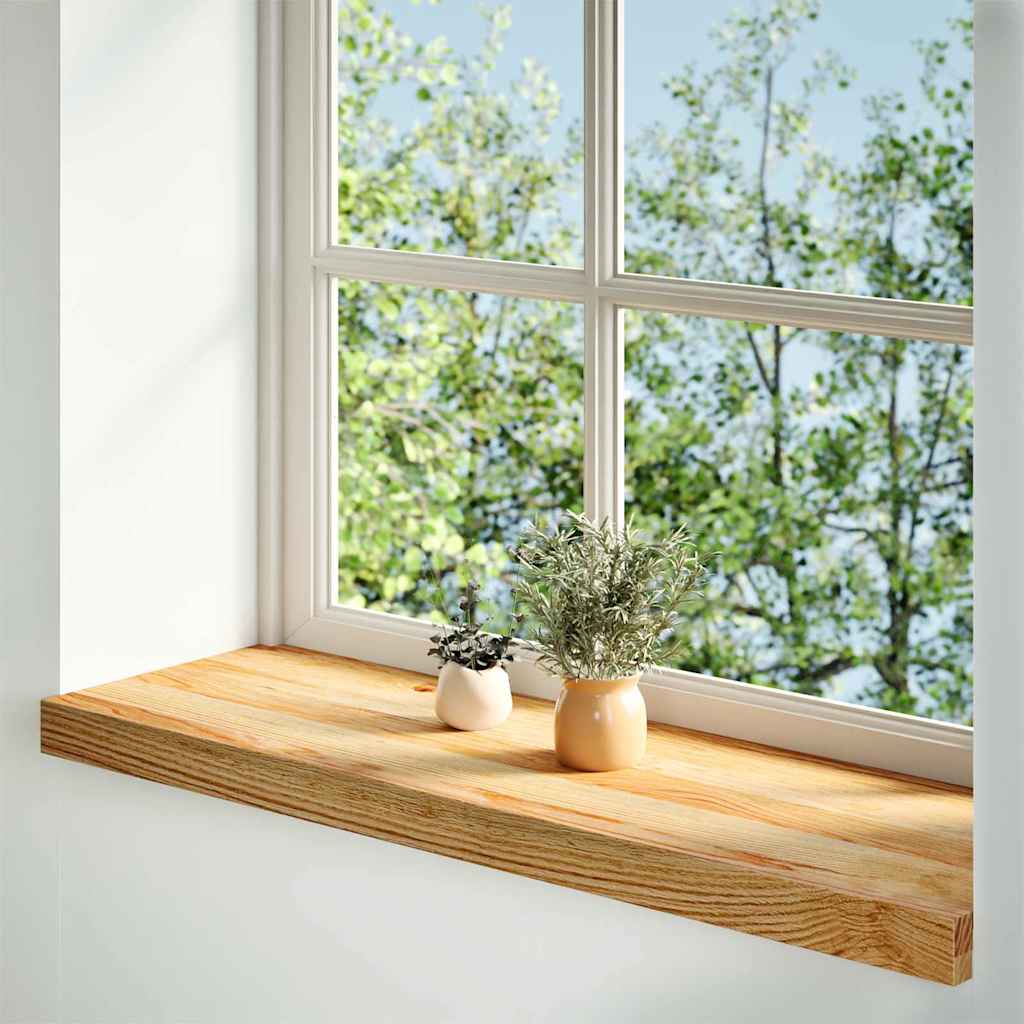 Vidaxx Fensterbänke 2 Stk. 90x30x2 cm Eiche massiv hellbraun