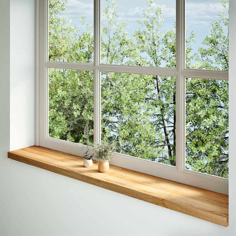 Vidaxx Fensterbänke 2 Stk. 160x30x2 cm Eiche massiv hellbraun