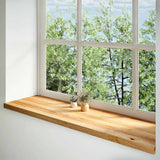 Vidaxx Fensterbänke 2 Stk. 140x40x2 cm Eiche massiv hellbraun