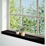 Vidaxl Window Sills 2 St 80x15x2 cm Solid Oakwout mørkebrun