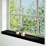 Vidaxx Fensterbänke 2 Stk. 90x15x2 cm Eiche massiv dunkelbraun