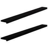 Vidaxl Window Sills 2 PCS 160x15x2 cm Solid eik mørkebrun