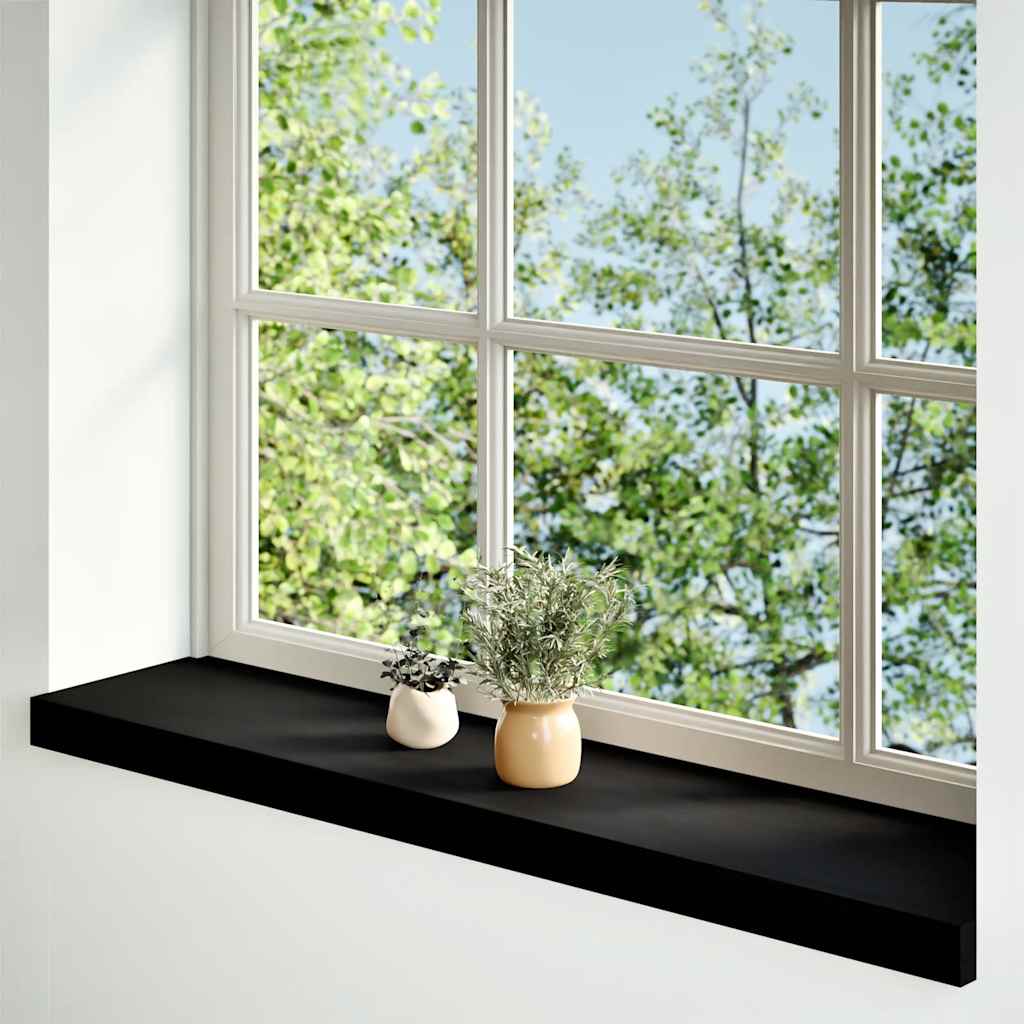 Vidaxl Window Sills 2 St 70x20x2 cm solid eg mørkebrun