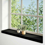 Vidaxx Fensterbänke 2 Stk. 80x20x2 cm Eiche massiv dunkelbraun