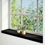 Vidaxx Fensterbänke 2 Stk. 100x20x2 cm Eiche massiv dunkelbraun