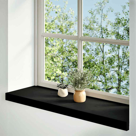 Vidaxx Fensterbänke 2 Stk. 70x30x2 cm Eiche massiv dunkelbraun