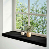 Vidaxx Fensterbänke 2 Stk. 80x30x2 cm Eiche massiv dunkelbraun