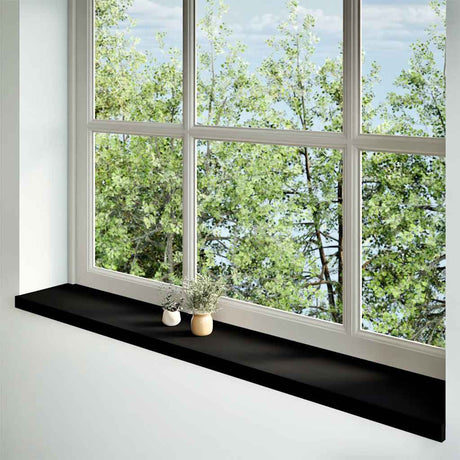 Vidaxx Fensterbänke 2 Stk. 160x30x2 cm Eiche massiv dunkelbraun