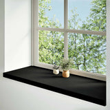 Bidaxl -fönsterbrädor 2 st 100x40x2 cm solid ek mörkbrun