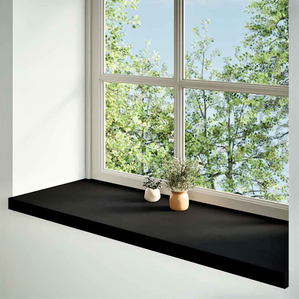 Vidaxx Fensterbänke 2 Stk. 120x40x2 cm Eiche massiv dunkelbraun