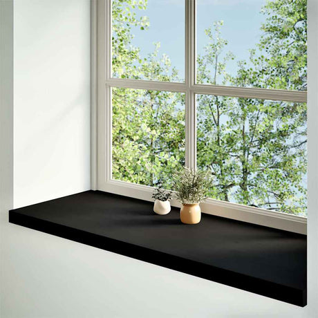 Vidaxx Fensterbänke 2 Stk. 120x40x2 cm Eiche massiv dunkelbraun