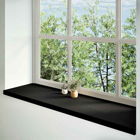 Vidaxx Fensterbänke 2 Stk. 140x40x2 cm Eiche massiv dunkelbraun