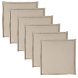 Vidaxx Gartensitzkissen 6 Stück quadratisch 45x45x2 cm taupe