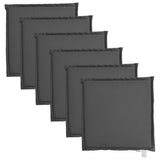 Vidaxx Gartensitzkissen 6 Stück quadratisch 45x45x2 cm Anthrazit