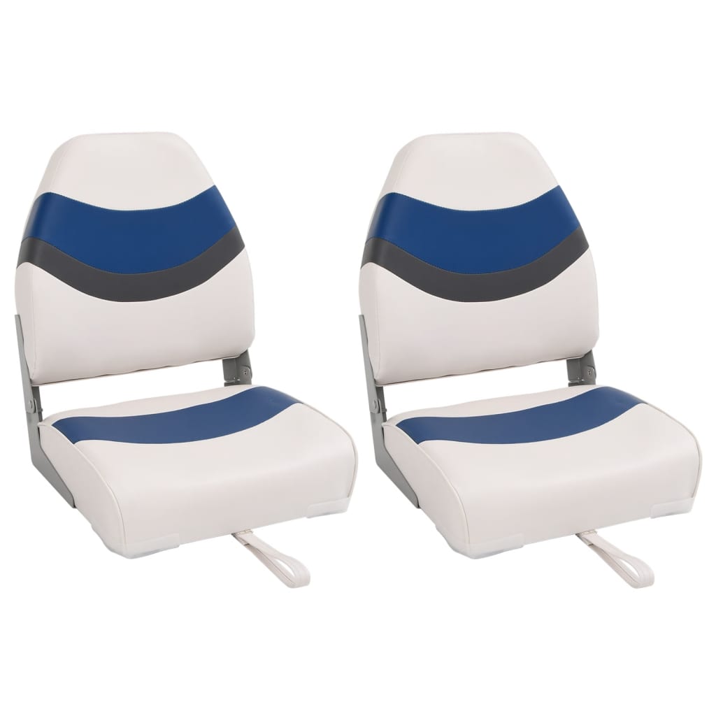 VidaXL Bootsstühle 2 Stück klappbar mit hoher Rückenlehne 44x38x55 cm