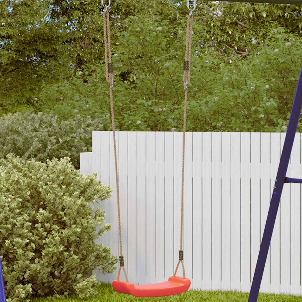 Vidaxl Swing Seat for Children 1-Person Justerbart tau Rødt