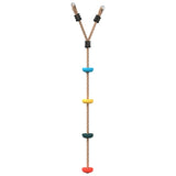 Vidaxl climbing swing with 4 discs multi -colored