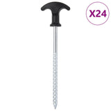 Vidaxl Zeltheringe 24 Stück ø7 mm 17 cm verzinkter Stahl