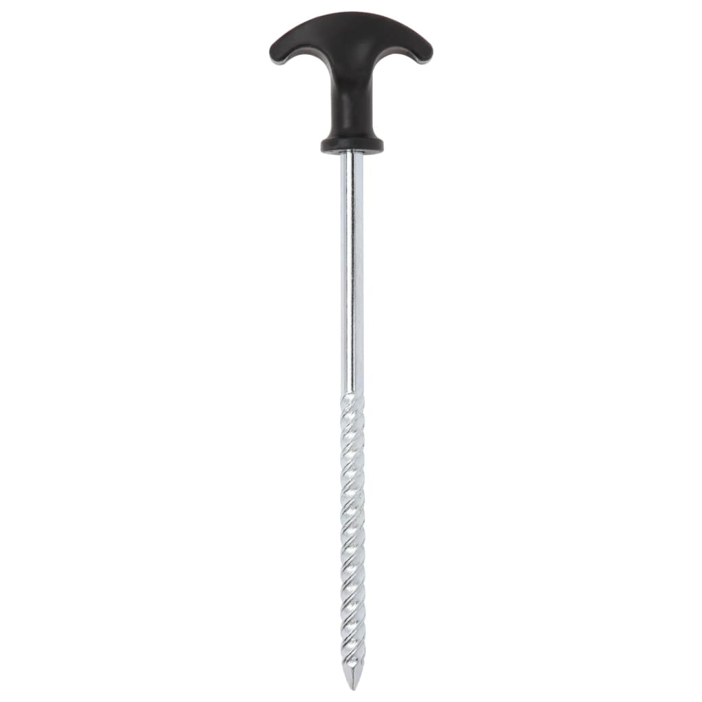 Vidaxl Zeltheringe 24 Stück ø7 mm 20 cm verzinkter Stahl