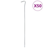 Vidaxl Zeltheringe 50 Stück ø7 mm 30 cm verzinkter Stahl
