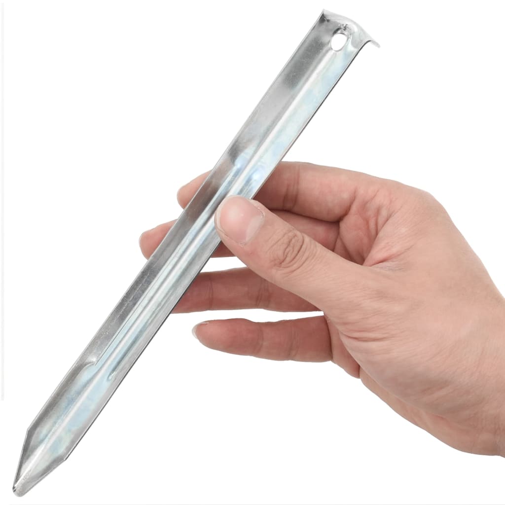 Vidaxl Zeltheringe 24 Stück ø20 mm 22 cm verzinkter Stahl