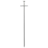 Vidaxl Zeltheringe 24 Stück ø6 mm 23 cm verzinkter Stahl