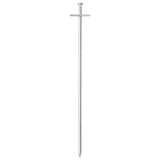 Vidaxl Zeltheringe 24 Stück ø6 mm 29,5 cm verzinkter Stahl