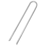 Vidaxl Zeltheringe 12 Stück U-förmig ø7 mm 30 cm verzinkter Stahl