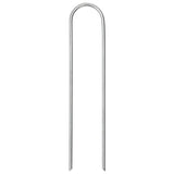 Vidaxl Erdnägel 50 Stück U-förmig 15x3,5 cm verzinkter Stahl