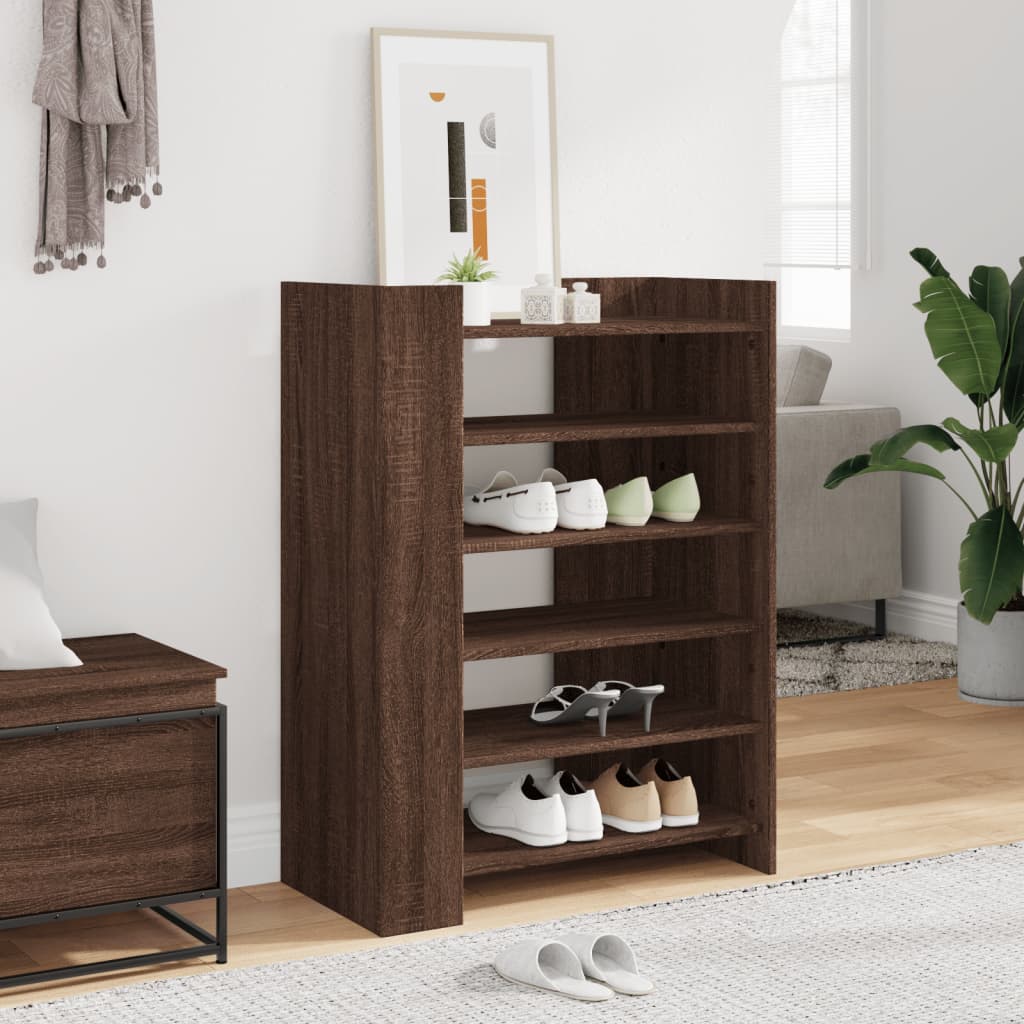 VidaXL shoe cabinet 74.5x37.5x100 cm Cut wood brown oak -colored