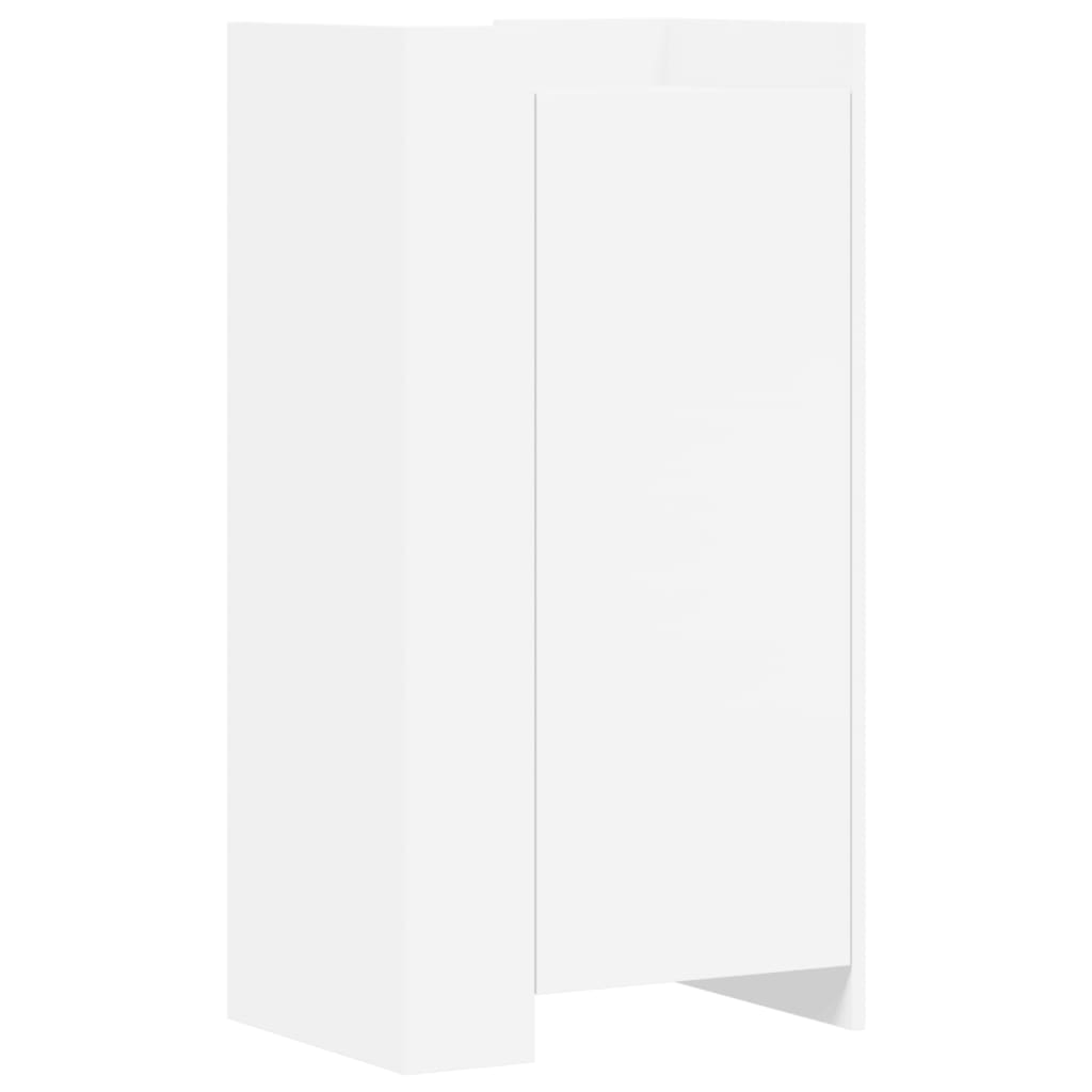 Vidaxl Cabinet da scarpe 52x37.5x100 cm Bianco in legno elaborato