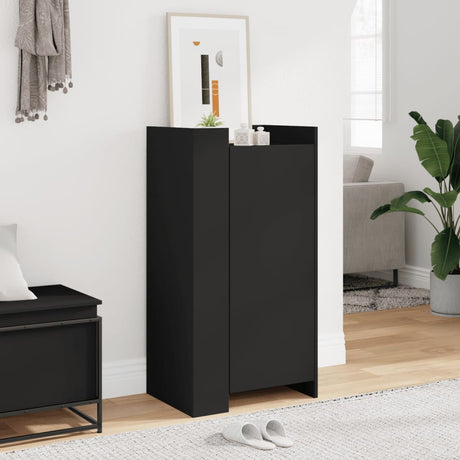 Vidaxx Schuhschrank 52x37,5x100 cm lackiertes Holz schwarz