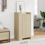 Vidaxxl Schuhschrank 52x37,5x100 cm Holzwerkstoff Sonoma-Eiche-farbig