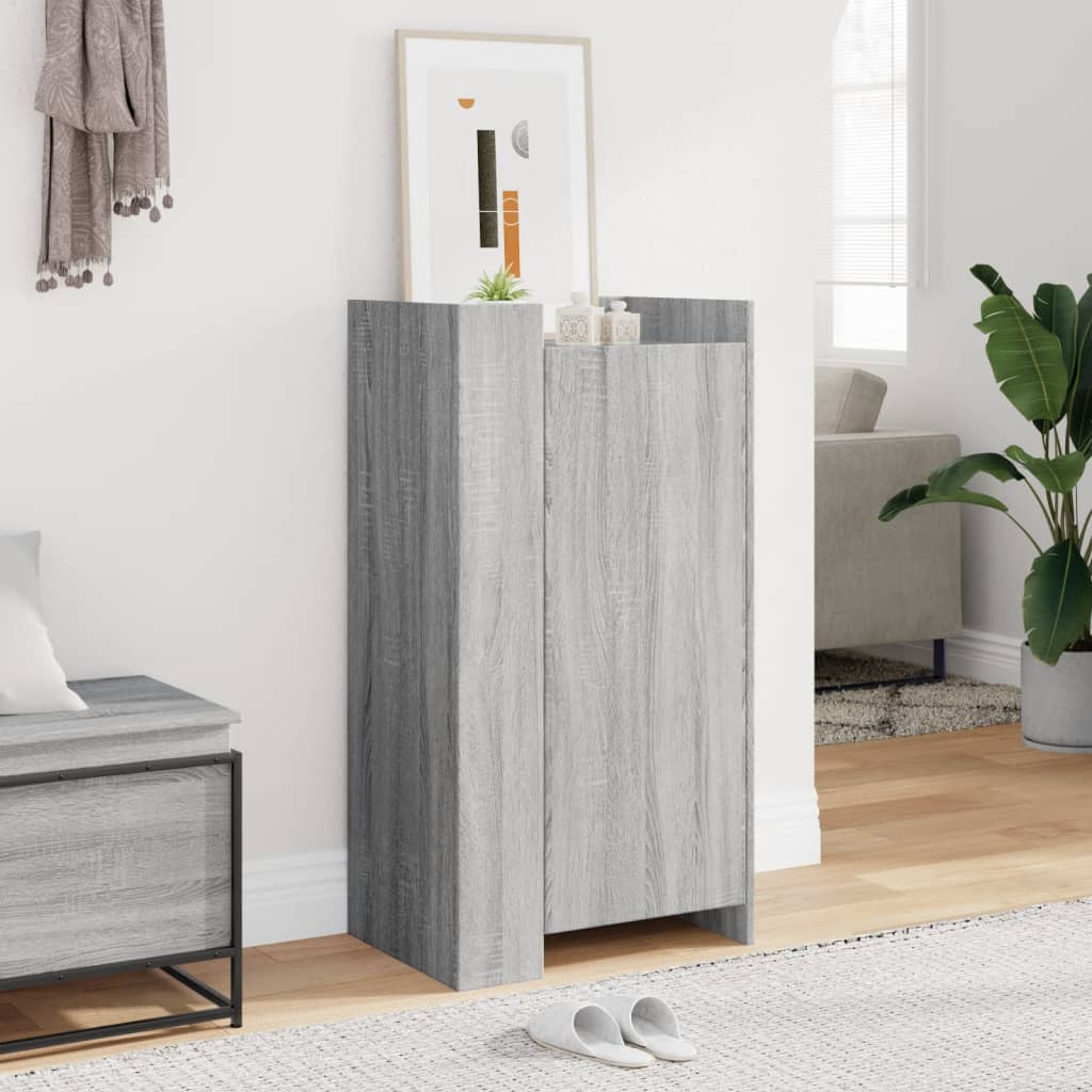 Vidaxl Shoe Cabinet 52x37.5x100 cm Property Wood Grey Sonoma Oak