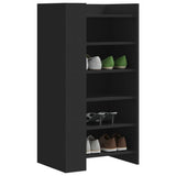 Vidaxx Schuhschrank 52x37,5x100 cm lackiertes Holz schwarz